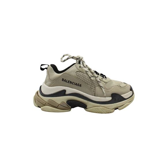 Balenciaga Triple S Sneakers in Beige Polyester - Picture 1 of 10